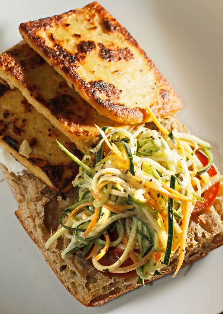 The Chubby Vegetarian Zucchini + Purple Basil Slaw