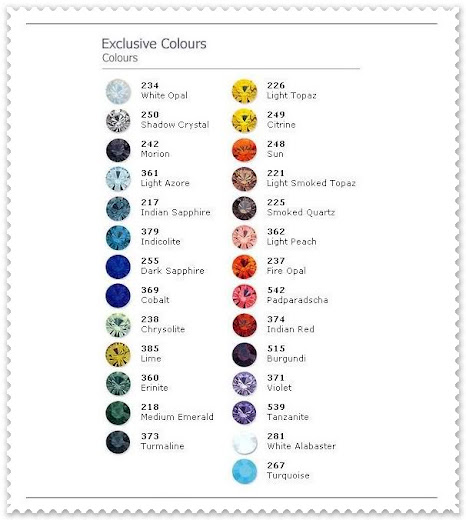 Exclusive Colors Chart