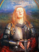 Joan of Arc, at 13, begin hearing the the voices of Saint Catherine, .