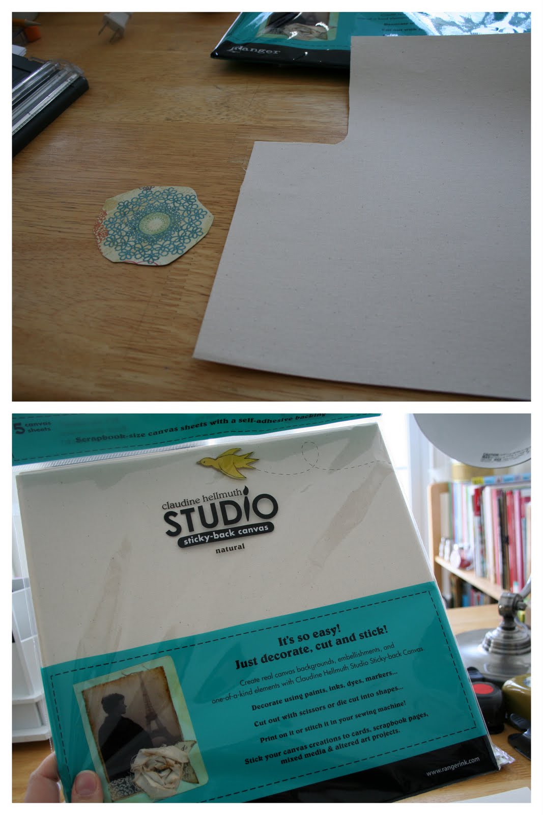 Bursts of Creativity Sticky Back Canvas Image Transfer Tutorial