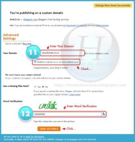 Register and setup domain Free co.cc for Blogger