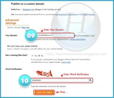 Register and setup domain Free co.cc for Blogger