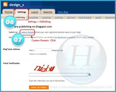 Register and setup domain Free co.cc for Blogger