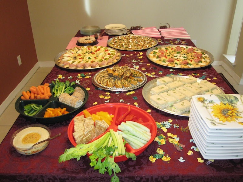 me likey food A Baby Shower Spread!