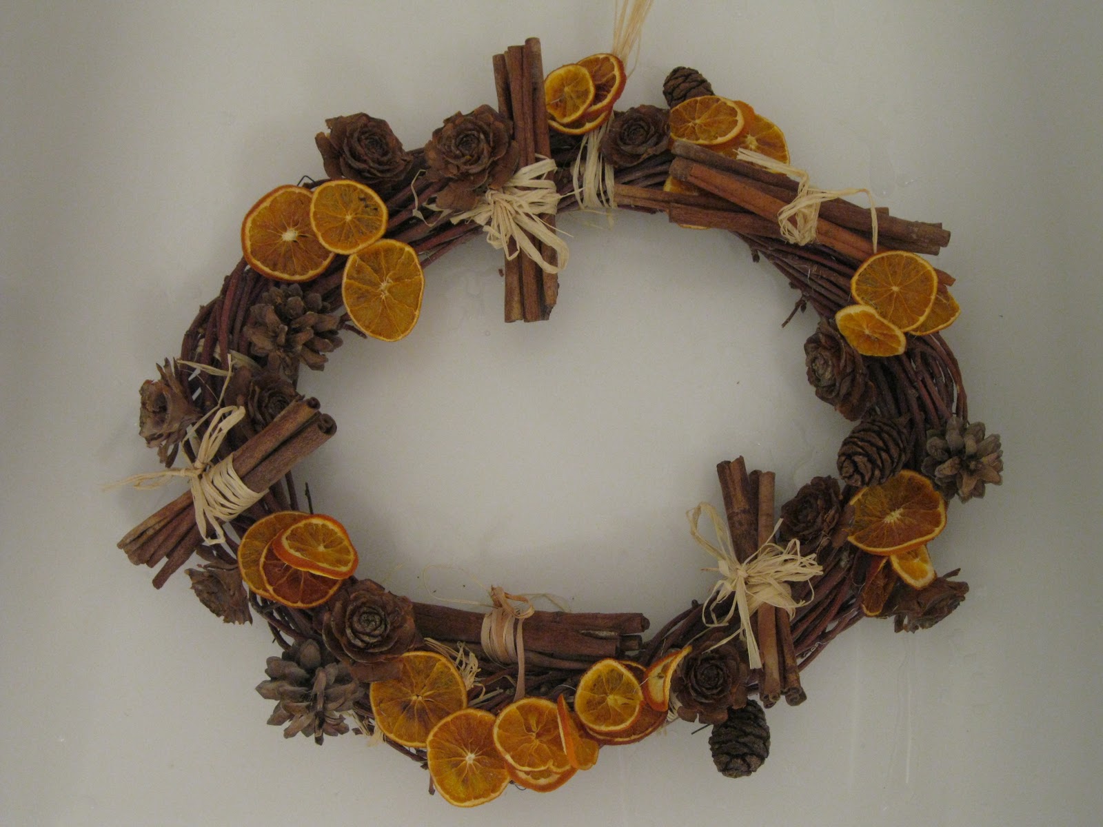 Modern Country Style Wreath Week Cinnamon and Orange Wreath Tutorial
