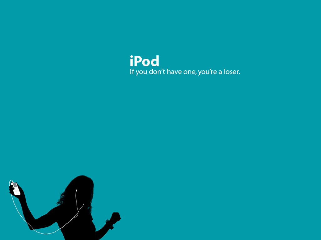 apple ipod wallpaper with green background