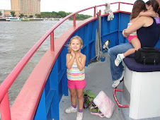 Emma posing for a pic on the river ferry