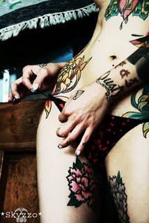 sexy flower tattoo 