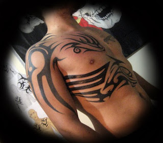 Tribal Tattoo For Women Stomach