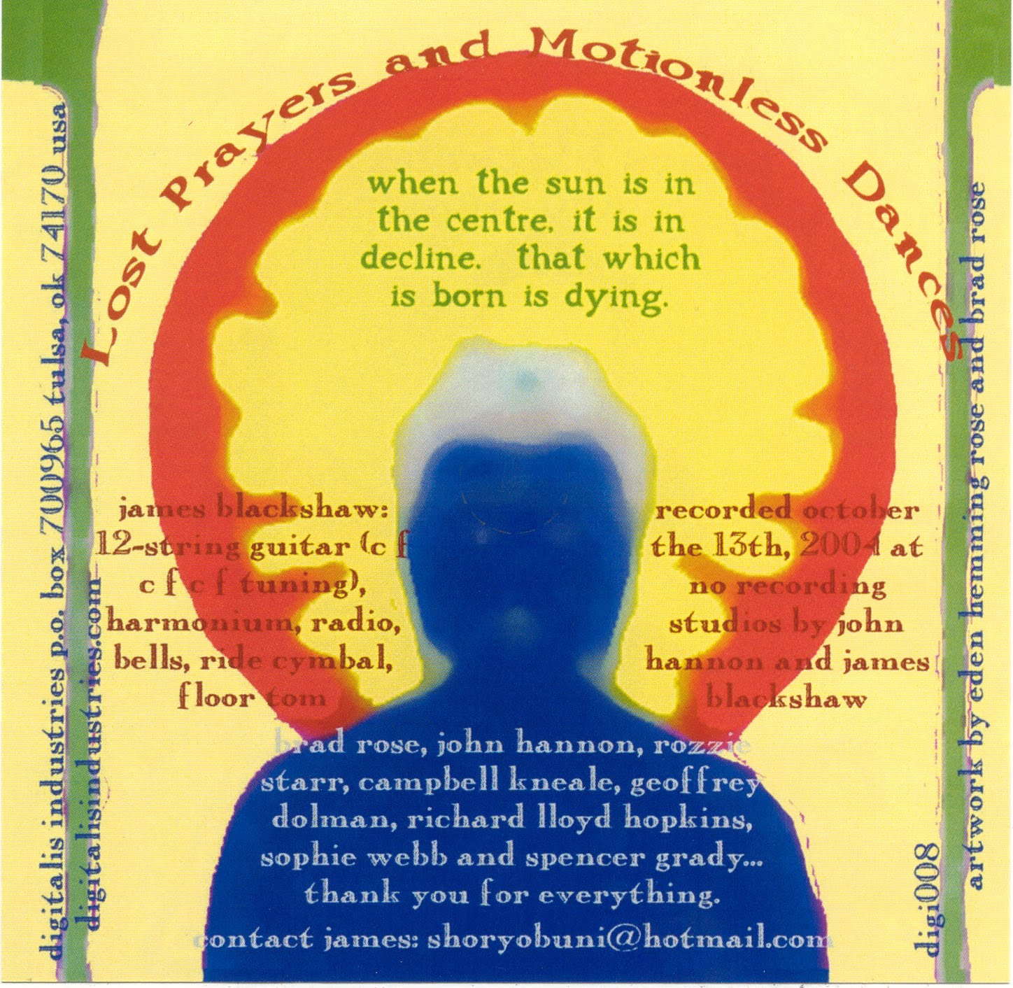 James Blackshaw Lost Prayers And Motionless Dances James Blackshaw Lost Prayers And Motionless Dances
