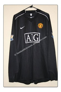The Football Kit Room 2007 08 Manchester United 3rd Goalkeeper Kit