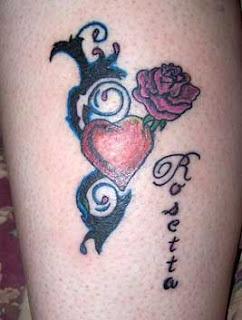 picture of Rose Heart Tattoo