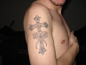 tribal cross tattoo design