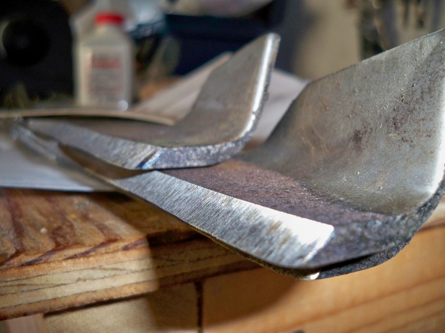 Sharpened mower blades