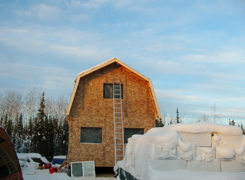 Off Grid In Alaska Cabin Building All Closed In