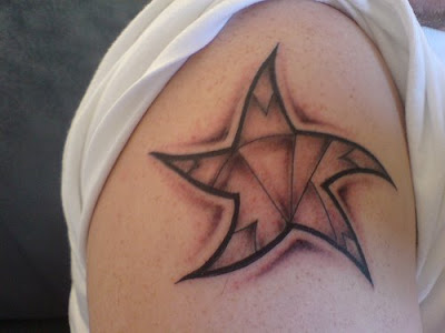 Here are some pretty cool star tattoos for you, including:fairy moons and 