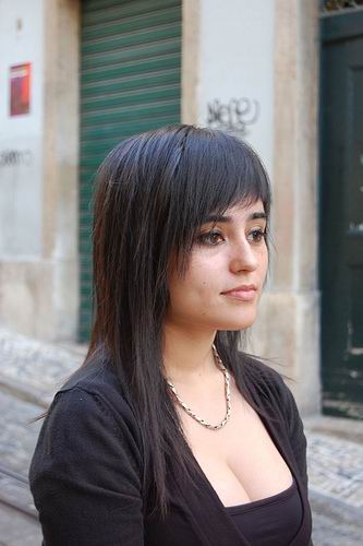 hairstyles for long hair with layers and side bangs. long hair layered side bangs.