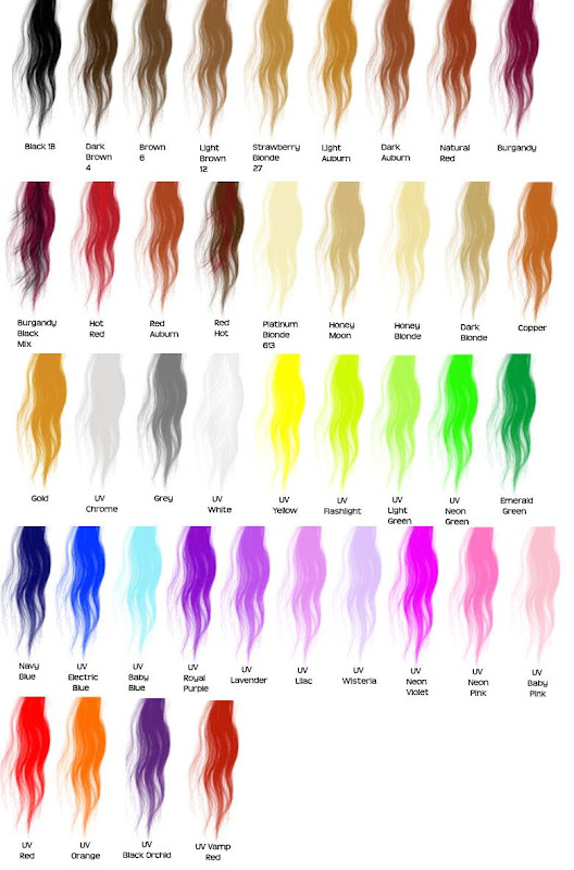 Golden Hair Color Chart