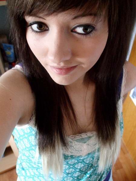 Long Emo Hairstyle with Side Swept Bangs