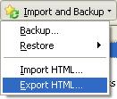 export bookmarks in Firefox