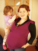 Poppy and a very pregnant Mummy