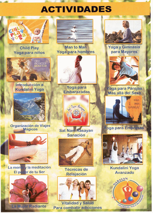 Centro de Yoga Narayan: Actividades