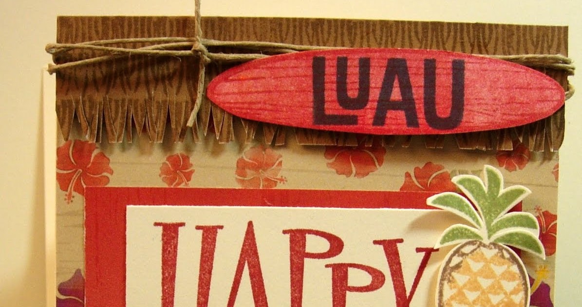 Pandascrapper Hawaiian themed card