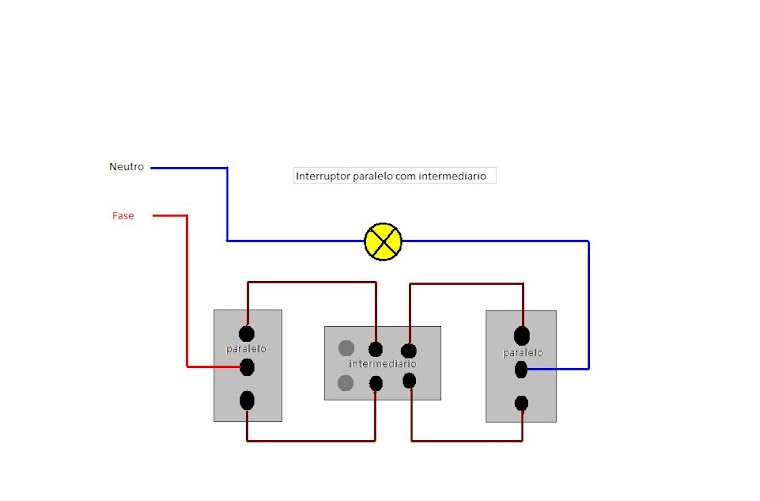 interruptor paralelo com intermediario