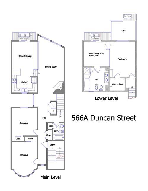 San Francisco Homes for Sale 566 Duncan St A, San Francisco, CA 94131