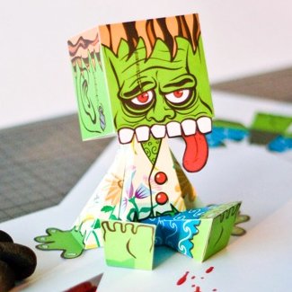 paper monster template