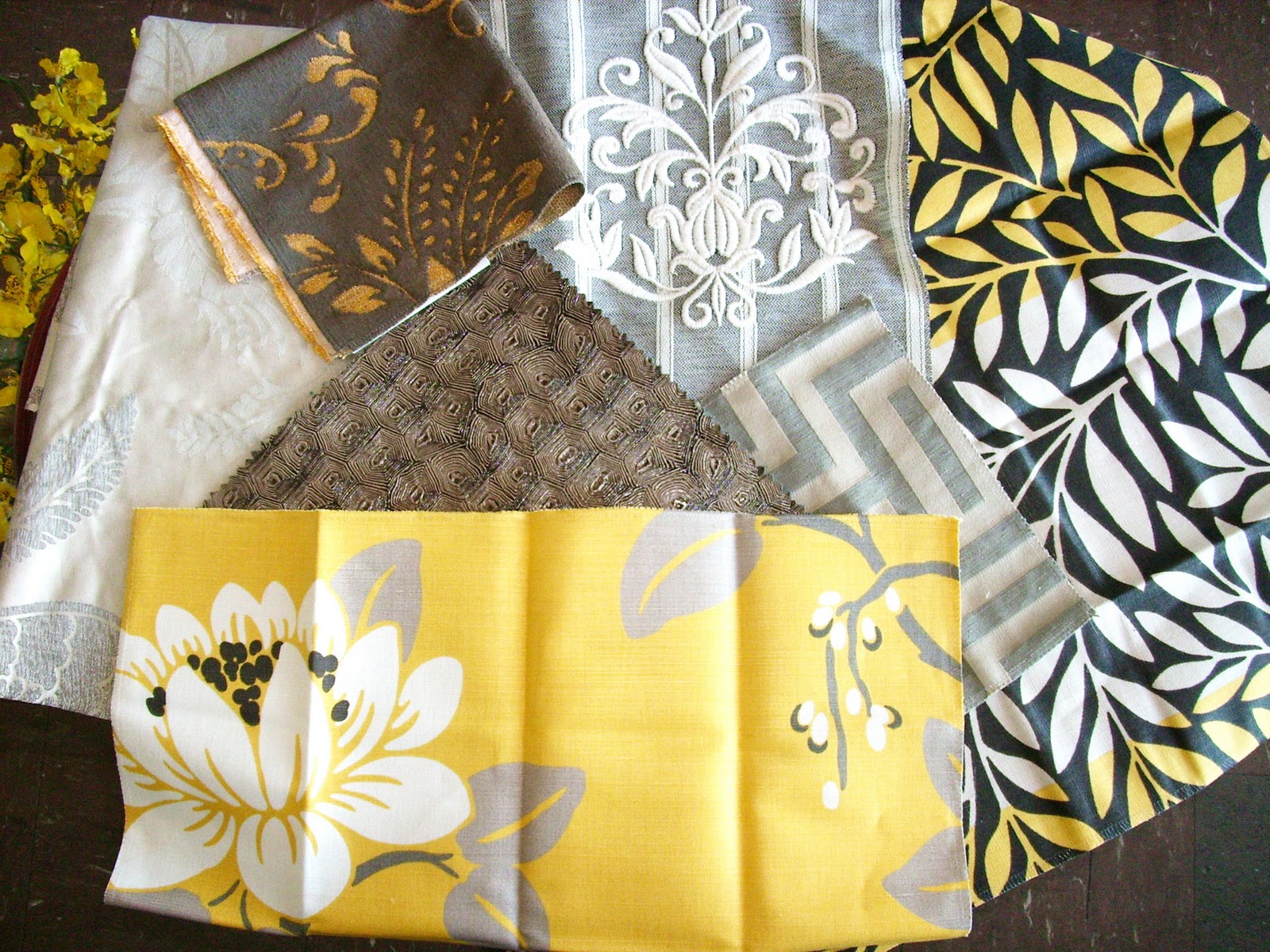 Rainy Days and Taxicabs (aka Grey and Yellow design) Dishes and Designs