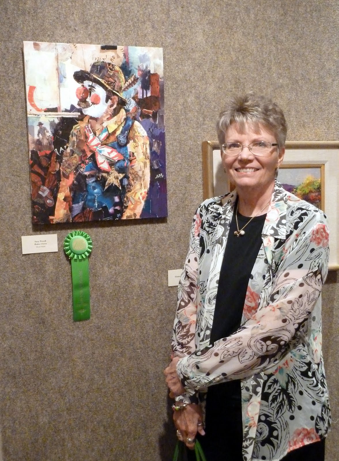 Suzy 'Pal' Powell Watercolors Collages and Sketches Midland Texas Art Show