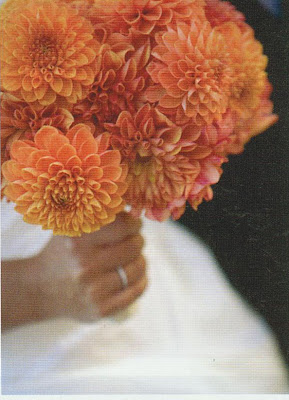 Orange Dahlia Bouquet