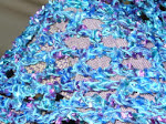 Detail of Blue Triangle Scarf