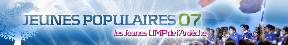 Suivez l'actualité des Jeunes de l'UMP Ardèche