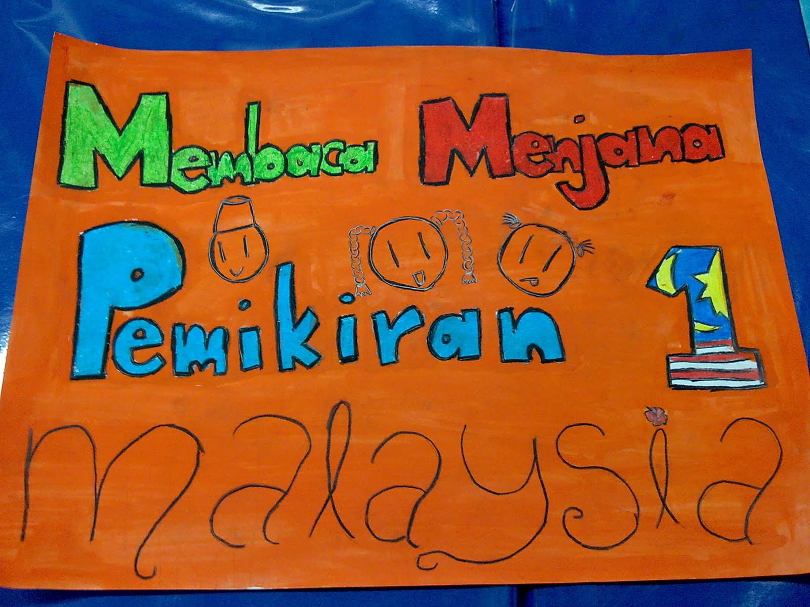 Pusat Sumber Skpmethodist Melukis Poster Galakan Membaca Aktiviti Kem Membaca 1 Malaysia 2010