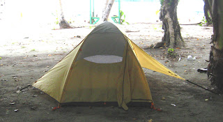 Camping Tent on Rock Island, Palau