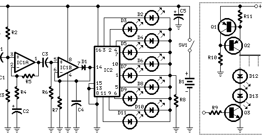 SKEMA RANGKAIAN LAMPU LED BERJALAN - Gambar Skema Rangkaian Elektronika