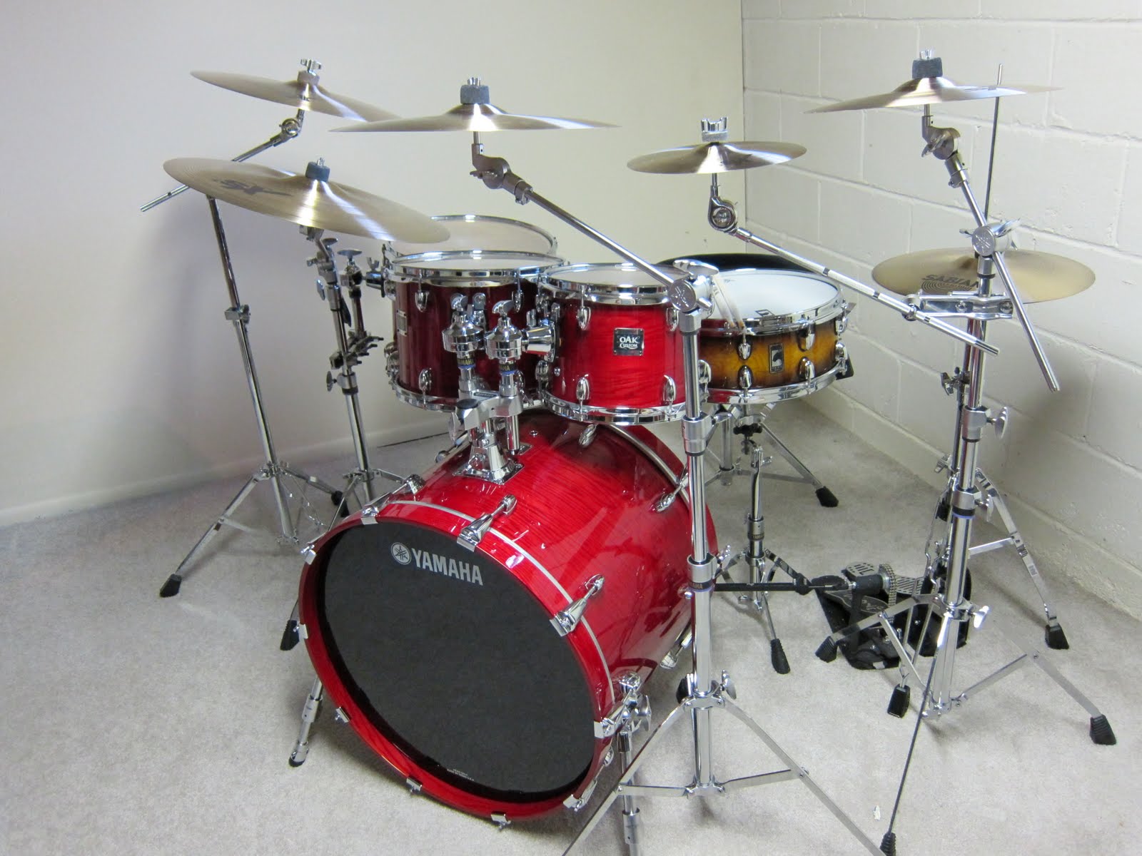 4fterthoughts My New Drum Set! Yamaha Oak Custom