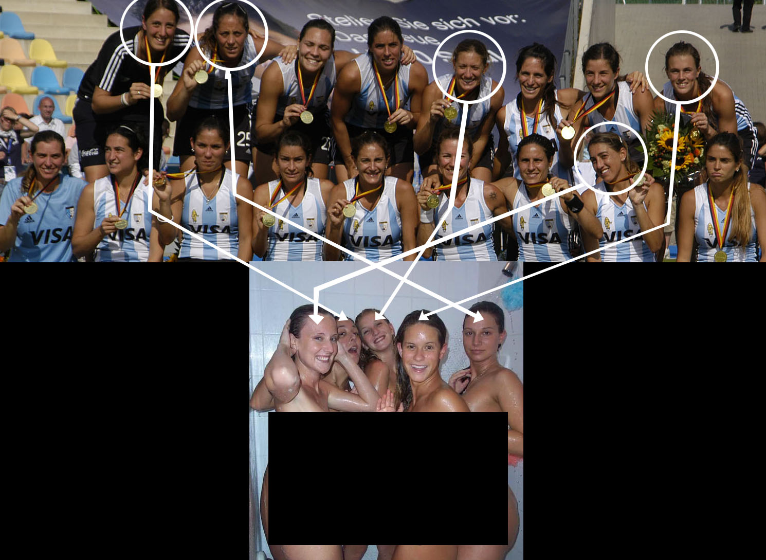 Fotos de Las Leonas desnudas bañandose juntas