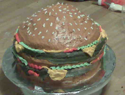 Hamburger Shaped Cake