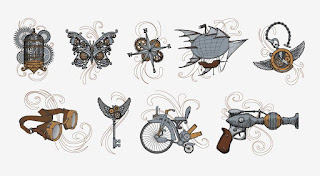 Taylor s smith  illustration and sketch journal steampunk embroidery