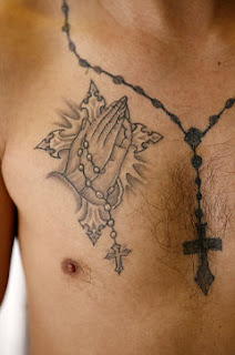 rosary tattoos, tattooing