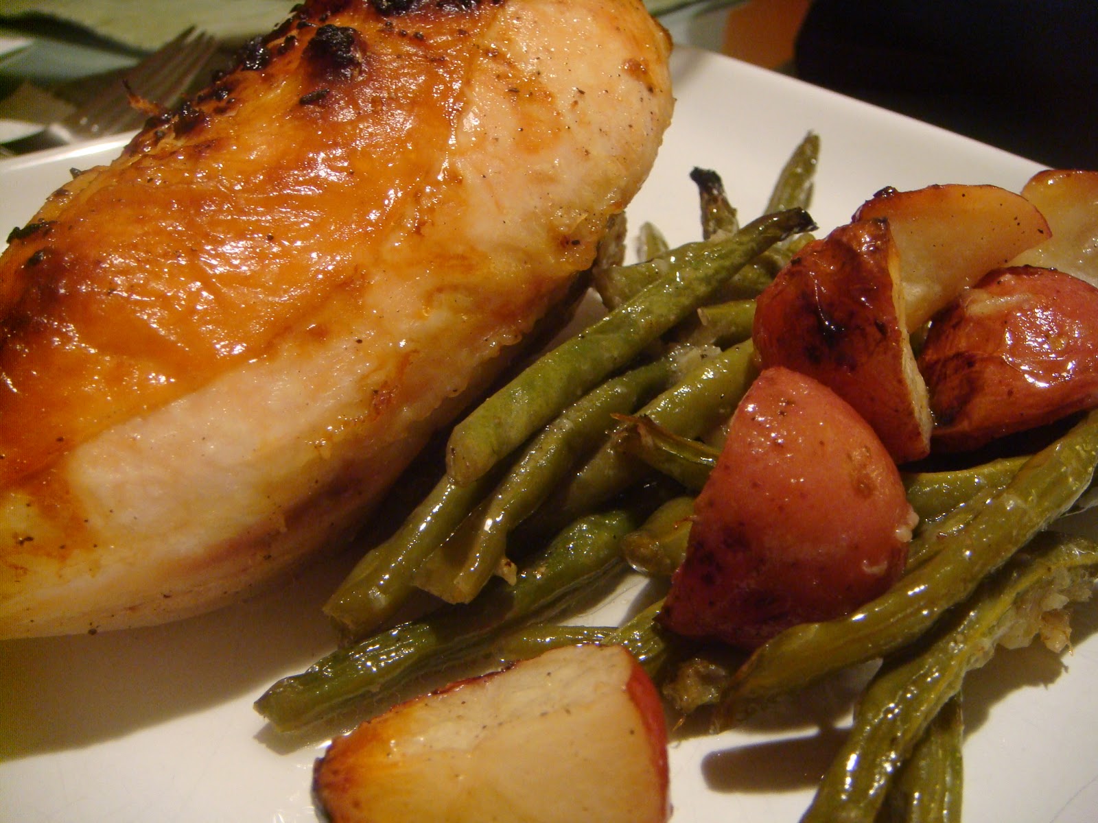 Delicious Dishings PanRoasted Chicken With LemonGarlic Green Beans