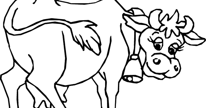 Cow Coloring - Free Kids Coloring Pages | Kids Online World Blog
