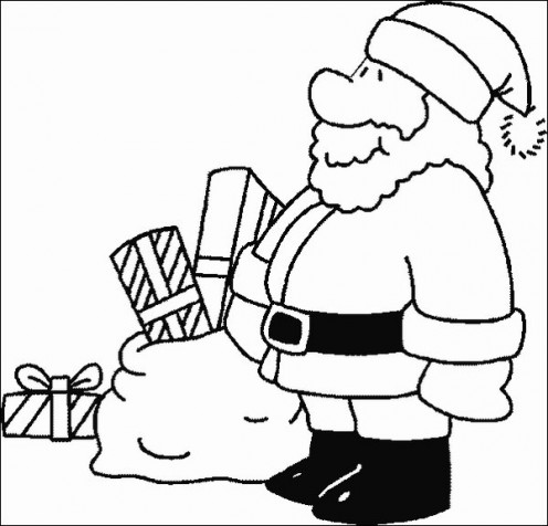 Free Coloring Sheets  Kids on Father Christmas Download Free Colouring Pictures For Christmas