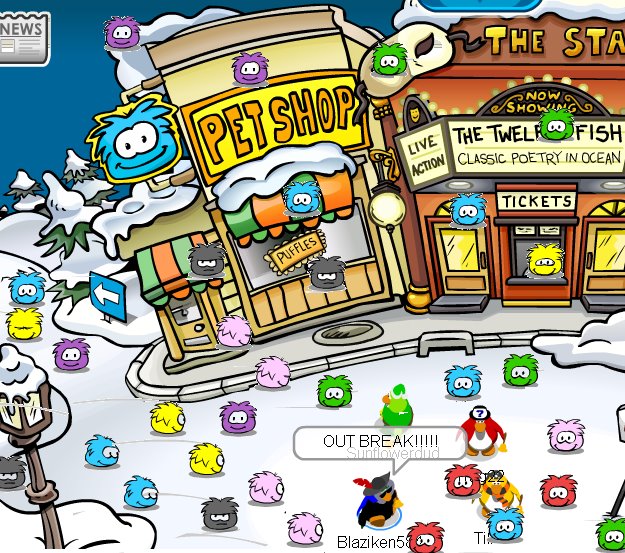Puffle attack!!