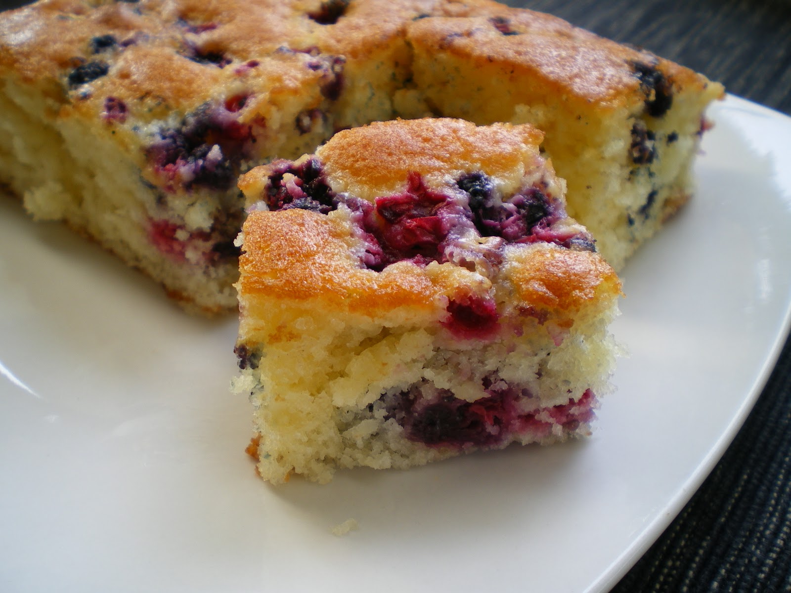 Shelly's Kitchen A Very Berry Yogurt Cake