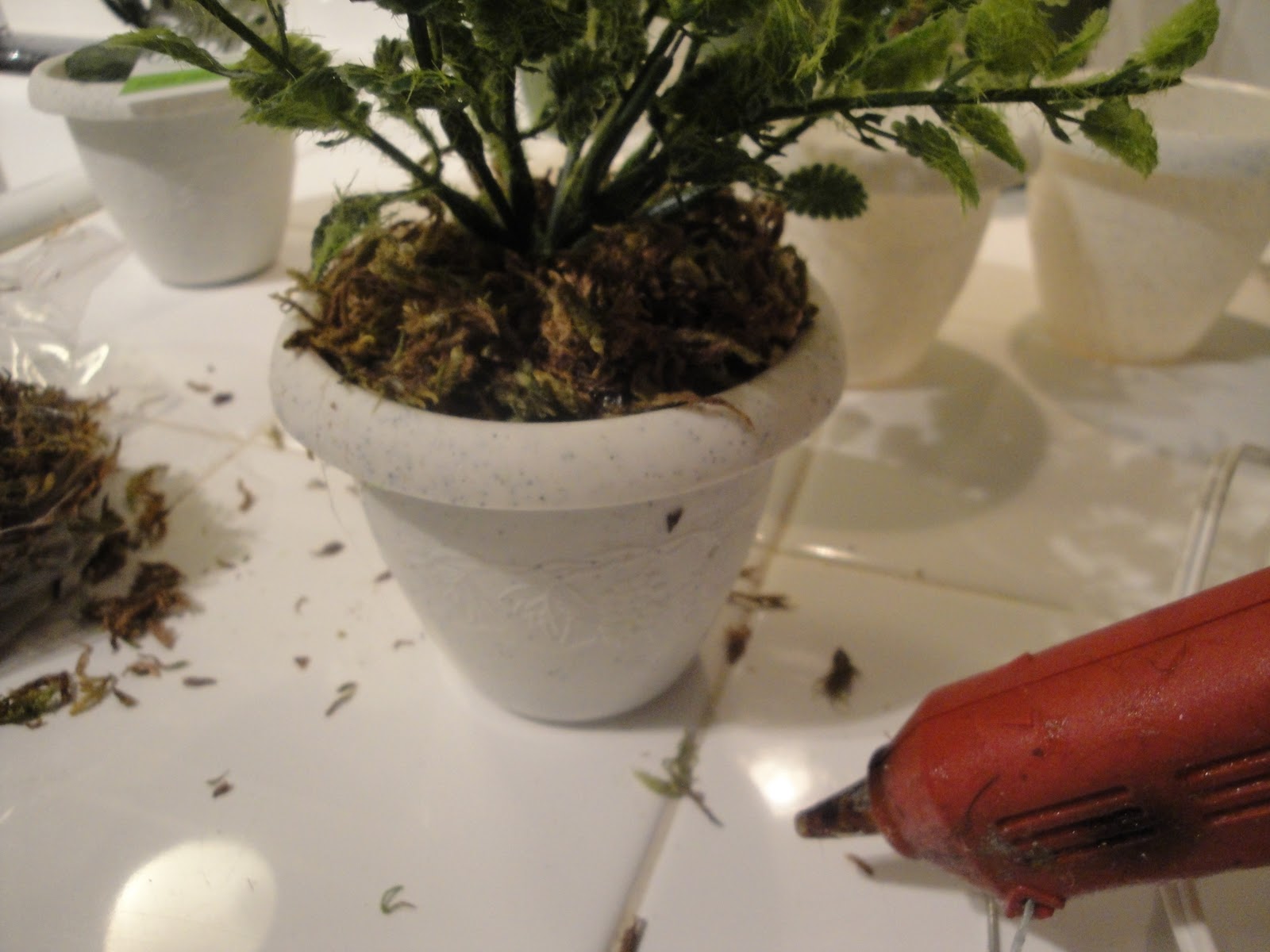 Posh House Originals DIY Faux Potted Plants Wrapped in Burlap