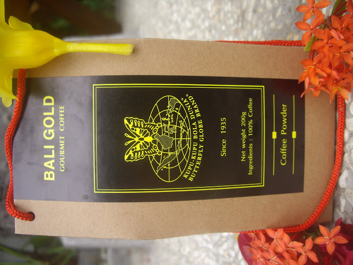 Paper Bag Packaging Series.  Superior Bali Gold Special Cofffee